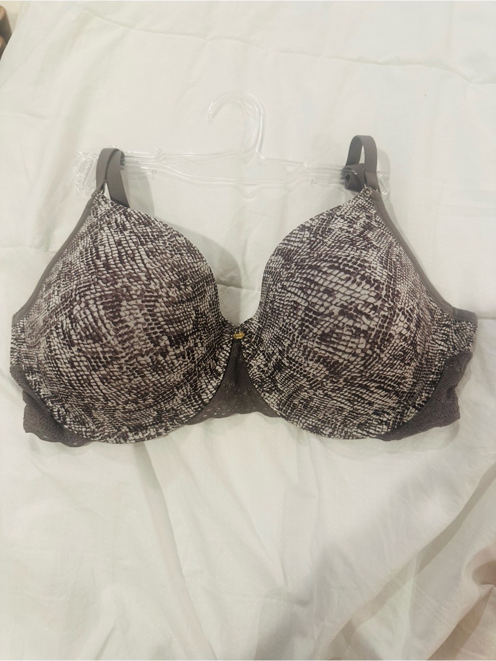 NWT Natori Taupe Snake-Print Bliss Perfection Contour Underwire Bra Size 36 D - Picture 4 of 7